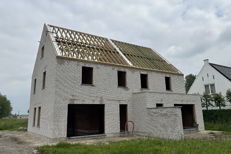 Dakconstructies voor koppelwoningen in Mullem