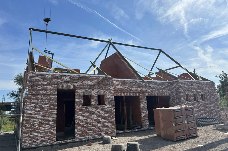 Dakconstructies voor koppelwoningen in Mullem