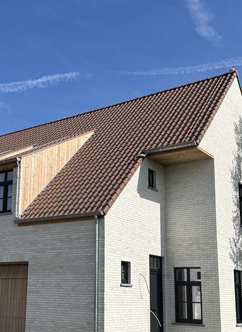 Dakconstructies voor koppelwoningen in Mullem