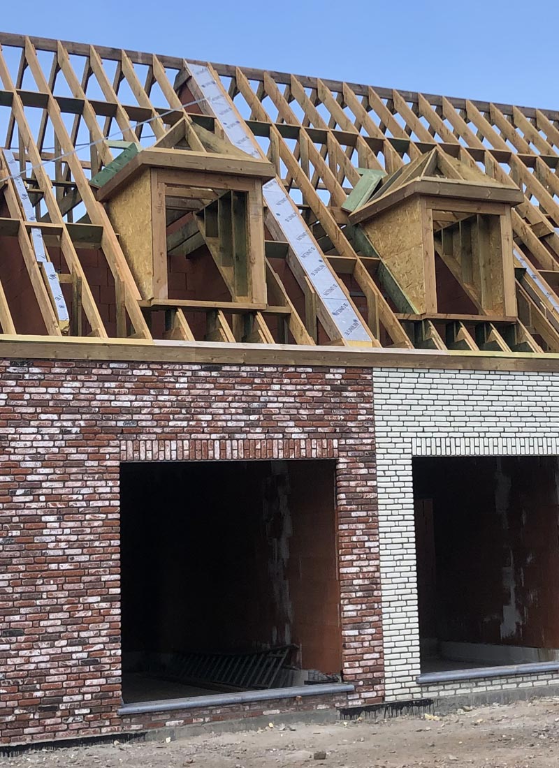 Dakconstructies voor nieuwbouw in Ouwegem