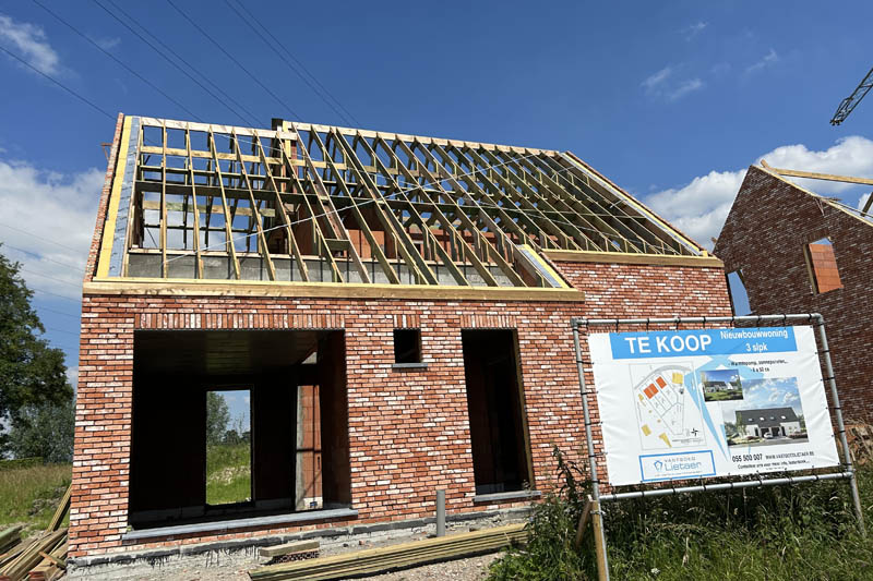 Dakconstructies voor nieuwbouw in Wortegem