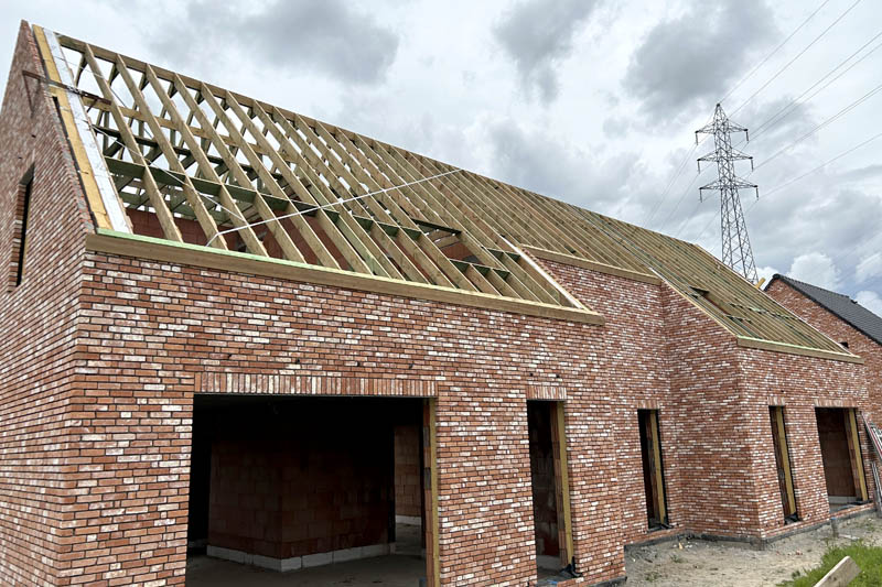 Dakconstructies voor nieuwbouw in Wortegem