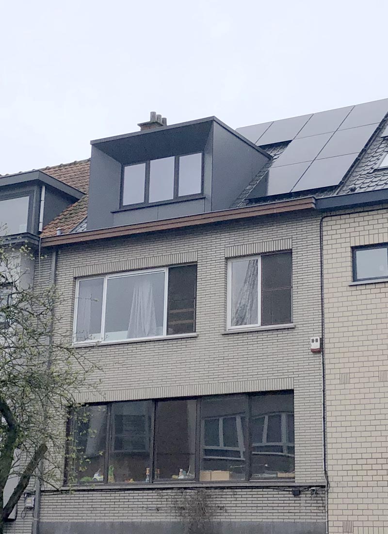 Dakkapel en zolderrenovatie in Gent