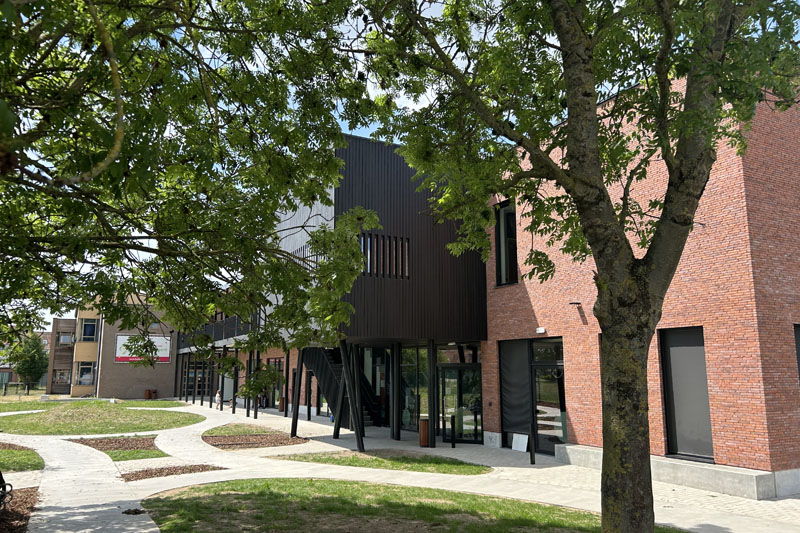 GO-school in Kuurne met houtskeletconstructie